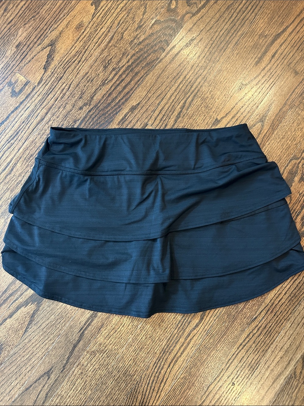 Athleta Black Tiered Mini Skirt